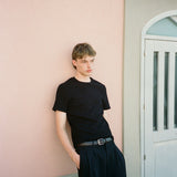 Bernard Ribbed T-Shirt, Black