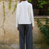 Camisa Nika, a rayas blancas
