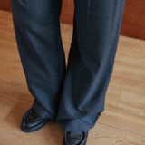 Pantalones de lana Dylan, gris carbón