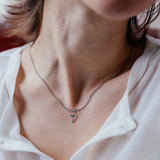 Collar Laszlo, plateado