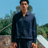 Camisa de lino con cremallera Emile