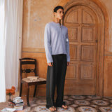 Camiseta Henley acanalada Ezra