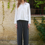 Camisa Nika, a rayas blancas