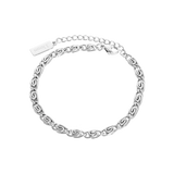 Pulsera Brent, plateada