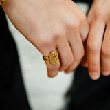 Anillo Sage, dorado