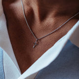Collar Laszlo, plateado