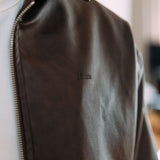 Chaqueta de cuero Zayn, marrón