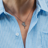 Collar Enrico, plateado