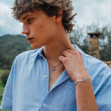Collar Elios, plateado