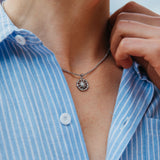 Collar Elios, plateado