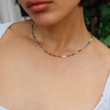 Collar Helio, plateado