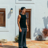 Camiseta de tirantes holgada de lana Brad