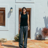 Camiseta de tirantes holgada de lana Brad