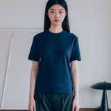 Camiseta de manga corta entallada Brando, azul marino