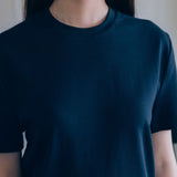 Camiseta de manga corta entallada Brando, azul marino