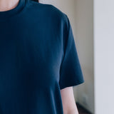 Camiseta de manga corta entallada Brando, azul marino