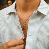 Collar Dante, plateado