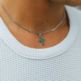 Collar Cruz, plateado