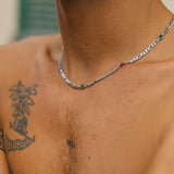 Collar Aubrey, plateado