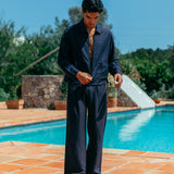 Camisa de lino con cremallera Emile