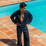 Camisa de lino con cremallera Emile
