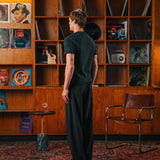 Camiseta de canalé Bernard, gris oscuro