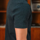 Camiseta de canalé Bernard, gris oscuro