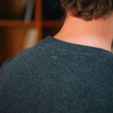 Camiseta de canalé Bernard, gris oscuro