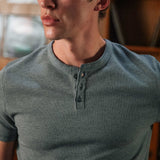Camiseta henley Nils, gris