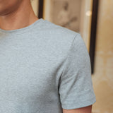 Brando Fitted T-Shirt, Light Grey Marl