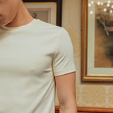 Camiseta entallada Brando, amarilla mantequilla