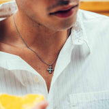Collar Lucius, plateado
