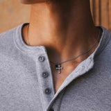 Camiseta Henley acanalada Ezra