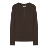 Camiseta henley de tencel Hugh, marrón