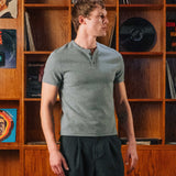 Camiseta henley Nils, gris