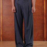 Pantalones de lana Dylan, gris carbón