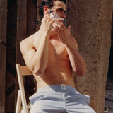 Pantalones cortos de baño Kai, rayas azules